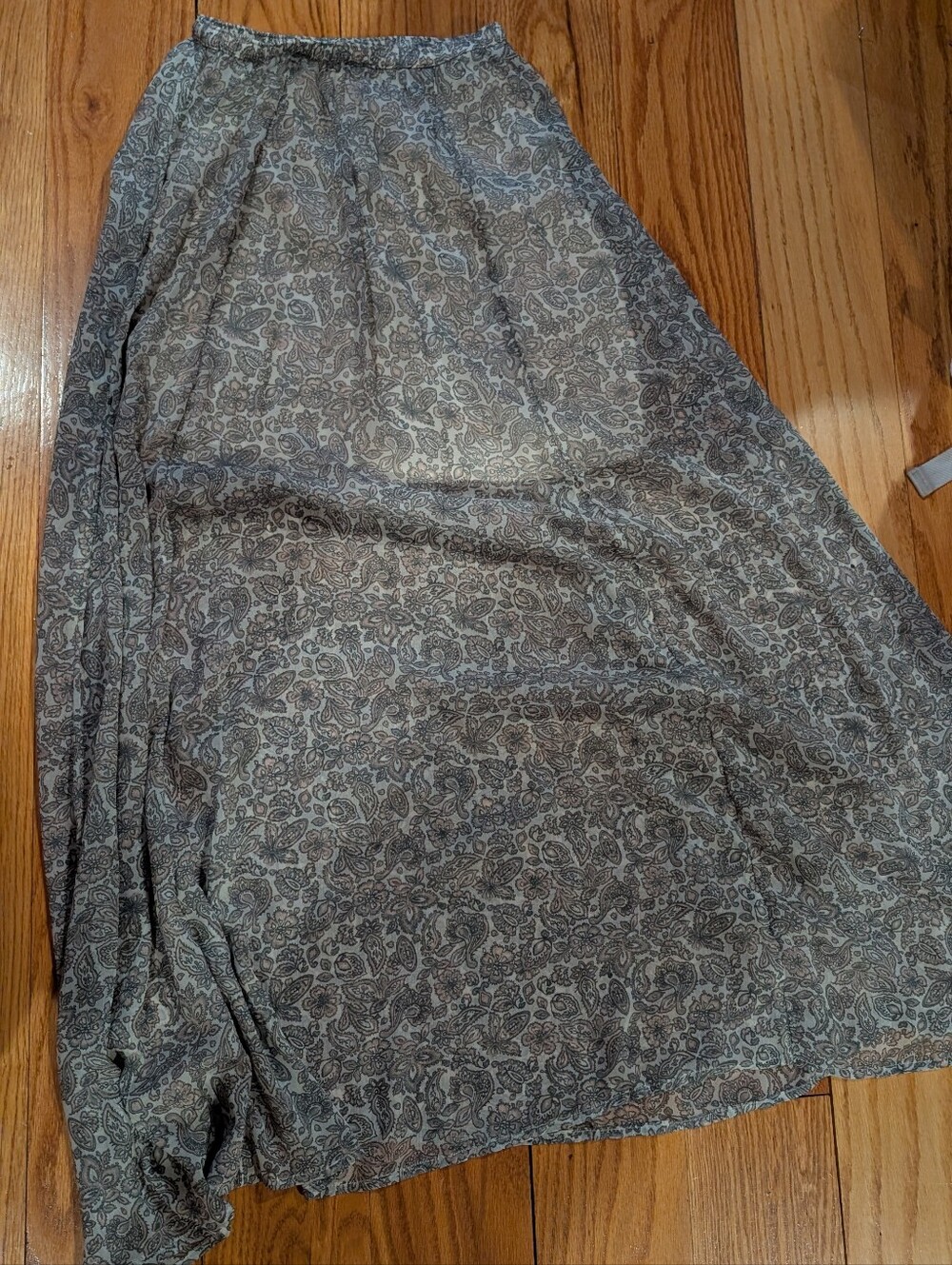 Hollister Fairy Maxi Skirt S Sheer Fairygrunge Paisley Hippie Boho